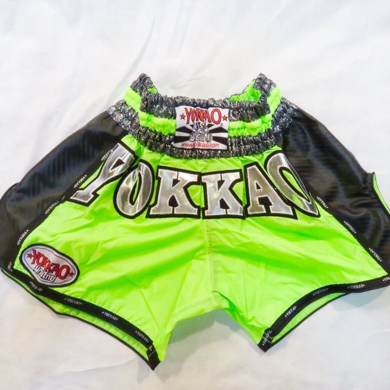 YOKKAO/ヨッカオ キックパンツ Airtech Carbon Neon Green |