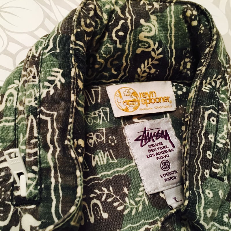 中古】レインスプーナー x stussy コラボ ブルゾン RS-183 | アロハ