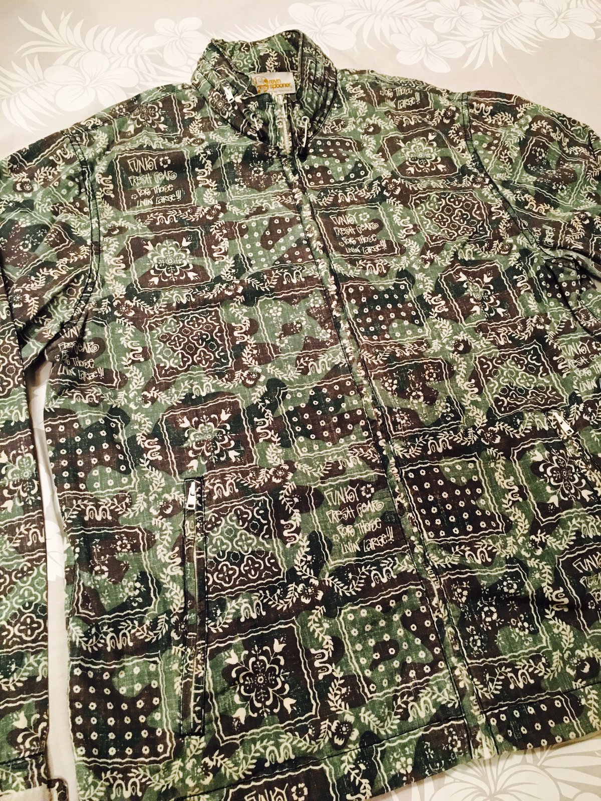 中古】レインスプーナー x stussy コラボ ブルゾン RS-183 | アロハ