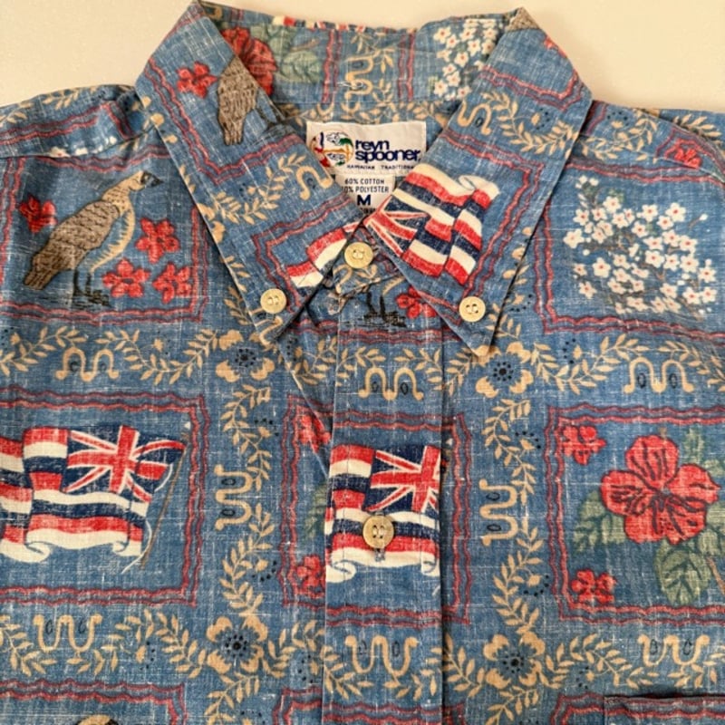 中古】レインスプーナー 長袖 ラハイナセーラー RS-374 | アロハシャツ