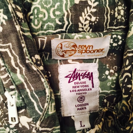 【中古】レインスプーナー x stussy コラボ ブルゾン RS-183