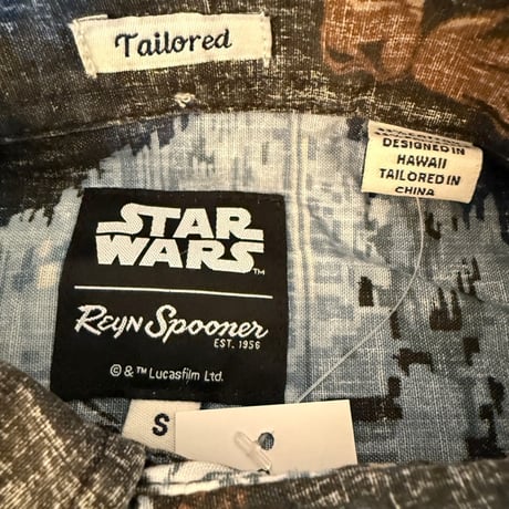 【新品】レインスプーナー　スターウォーズ　starwars　限定　Sサイズ　フルボタン　RS-384