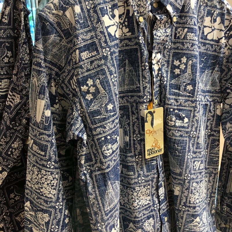 古着　Reyn Spooner アロハシャツ　長袖　レインスプーナー　サイズL 80's~90's Reyn Spooner Rayon Aloha Shirt 80年代 90年代
