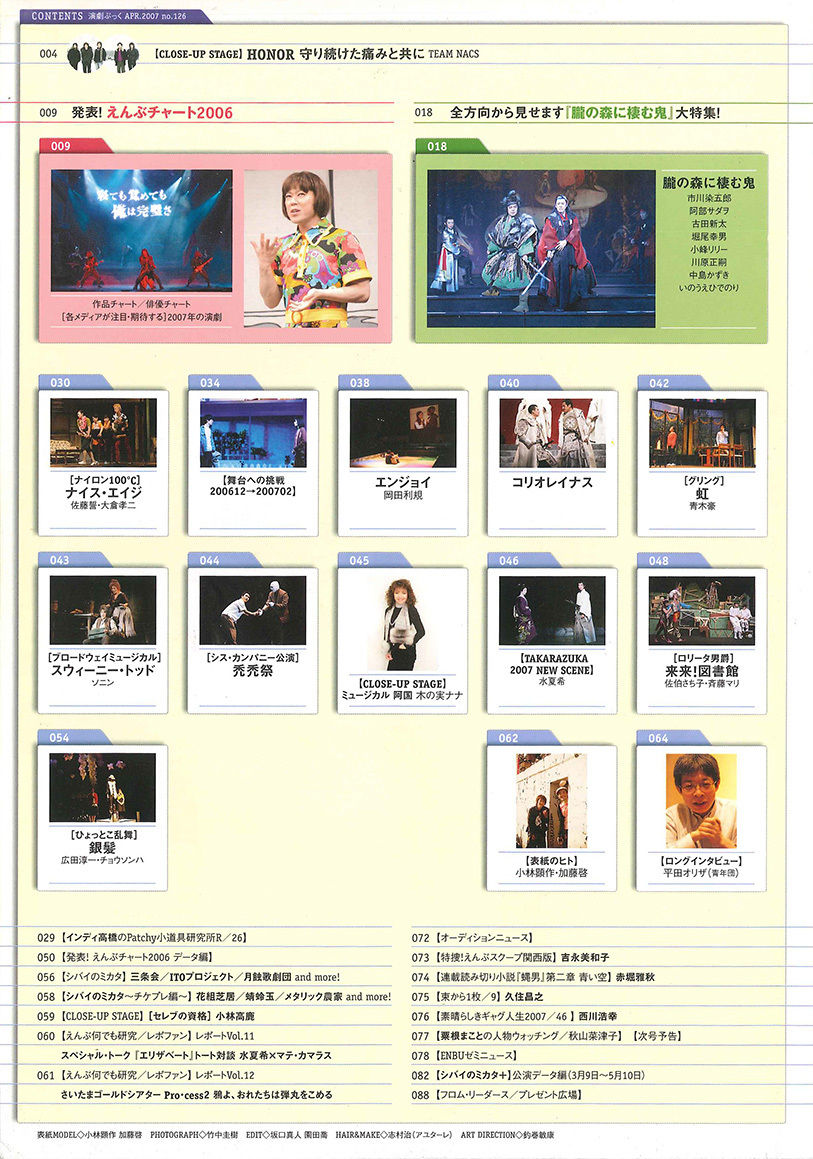 演劇界　2007年6月　月報 演劇界 2007年6月 月報 演劇界 2007年6月 月報 演劇界 7月号 (発売日2008年