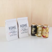 ピクルス３本と庄内米３合が２種のセット
