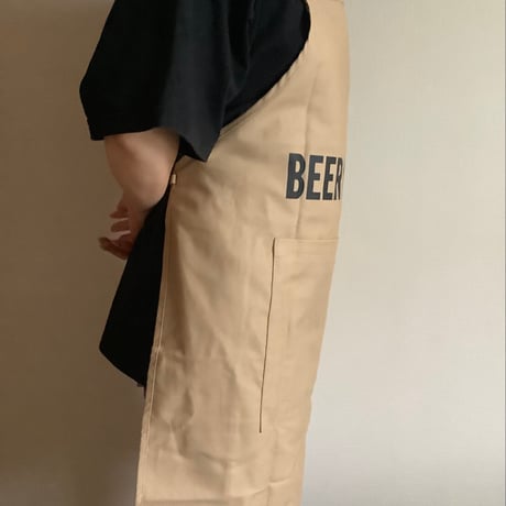 DRVL2   APRON“ビールラバー/BEER LOVER”(リバーシブル)  LATTE COLOR