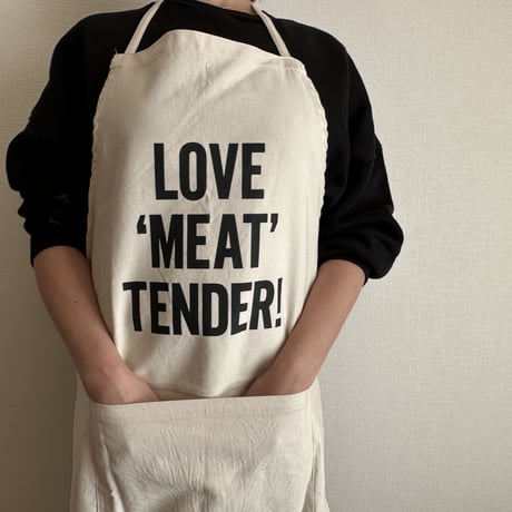 ADULT APRON #6 "LOVE 'MEAT'TENDER!"