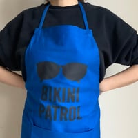 ADULT APRON  DR(BLU)4  ”BIKINI PATROL “ 🔵 CALIFORNIA BLUE  COLOR