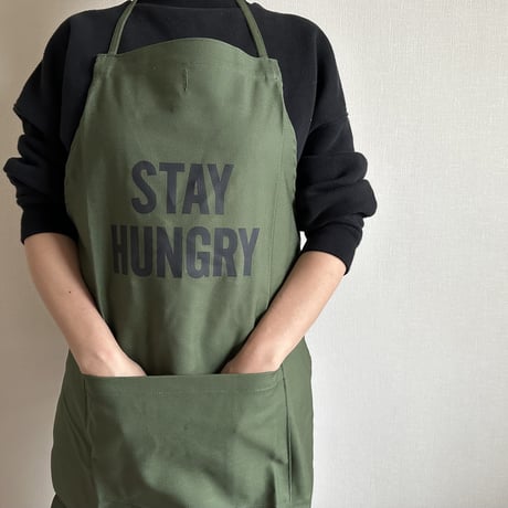 DRESSSEN DR(GRN)3 “STAY HUNGRY”APRON