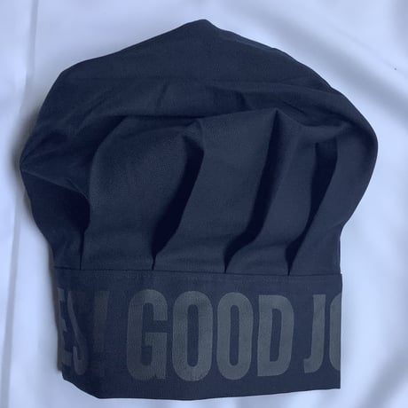 CCDN3 CHEF‘S  CAP “YES！GOOD  JOB！(ダークネイビーカラー)