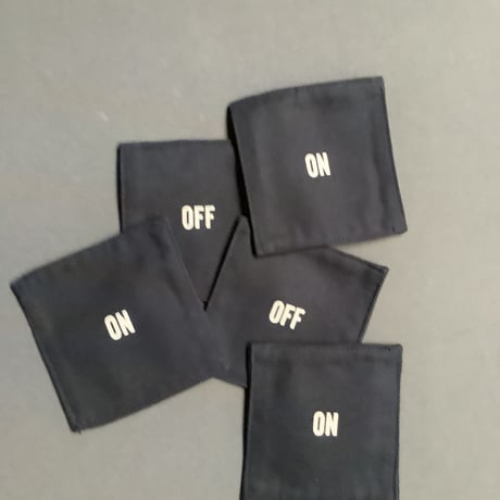 COAN2 REVERSIBLE COASTER “ON/OFF” (DARK NAVY COLOR)※５枚セットです。