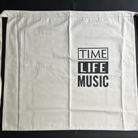LOWER WALL LONG  APRON “TIME LIFE MUSIC”   (腰巻きエプロンです)