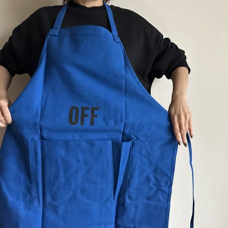 DRESSSEN  DRVBLU1 REVERSIBLE  APRON“ON/OFF(リバーシブルエプロン)