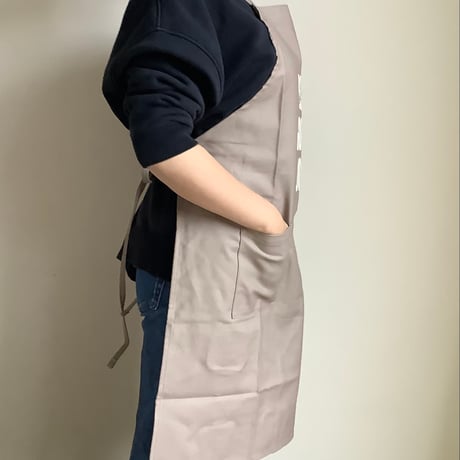 WPSB2  DAY USE W POCKET  APRON   “YES！GOOD JOB！SMOKY BEIGE COLOR