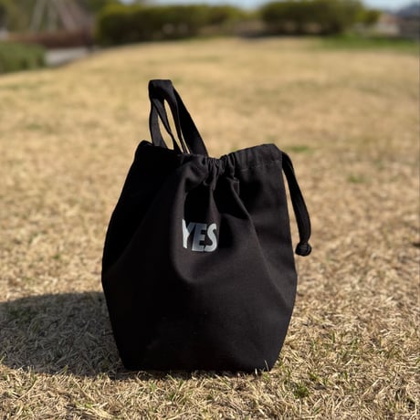 SNBK SMALL  DAY BAG “YES” BLACK COLOR
