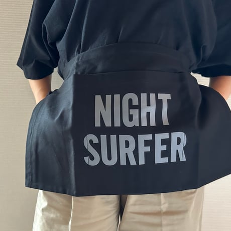 DRESSSEN  LWB2 LOWER WALL APRON  "NIGHT SURFER"(腰巻きエプロンです)BLACK COLOR
