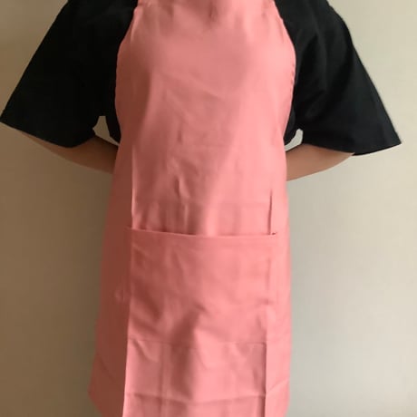 ADULT APRON DR(PK)0   "NON TITLE“ PINK  COLOR ※こちらのエプロンは無地です。