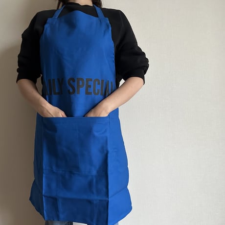DRESSSEN  DRVBLU3   REVERSIBLE  APRON“DAILY SPECIAL/WEEKLY SPECIAL(リバーシブルエプロン)