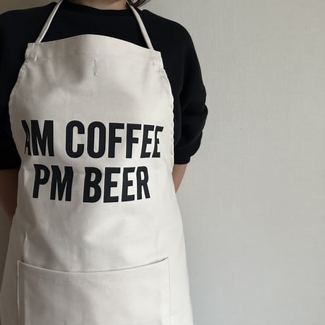 ADULT APRON  " #9 AM COFFEE PM BEER"