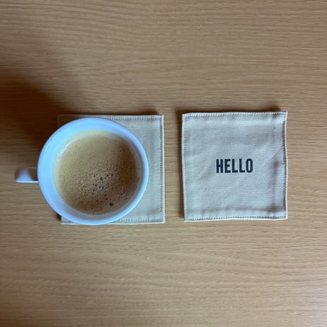 OCAB2 REVERSIBLE COASTER “HELLO/GOODBYE (LATTE COLOR)