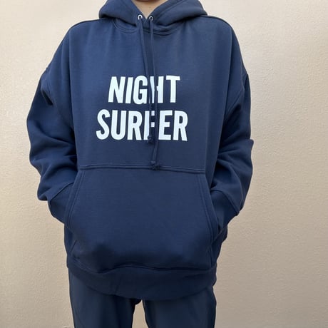 PK6 DRES“SPECIAL”SSEN   HOODED SWEAT  SHIRTS  ”NIGHT SURFER“  (☆NAVY  COLOR) ※生成りロゴ