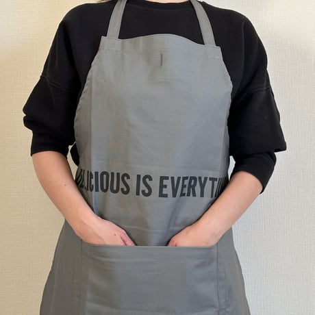 DRVG13  REVERSIBLE  APRON“DELICIOUS IS EVERYTHING/DELICIOUS +SMILE(リバーシブルエプロン)