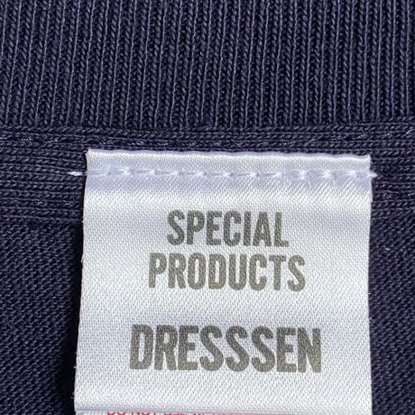 DRESSSEN  DSST56 DRES“SPECIAL”SSEN    YES“ DRESSSEN ” T-SHIRTS (グレーロゴ) ネイビーカラー