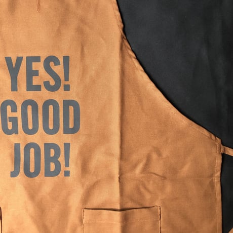 WPB2   DAY USE W POCKET  APRON   “YES！　GOOD   JOB！※正面に二つのポケット🔴一点のみ販売させていただきます。