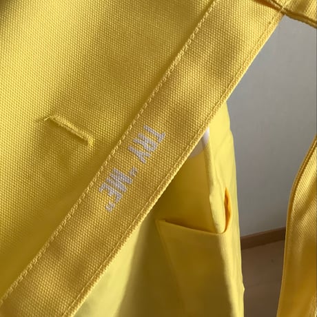 WPY1 DAY USE W POCKET  APRON   YES (※裏側にNO THANK YOUのプリントがあります) YELLOW  COLOR