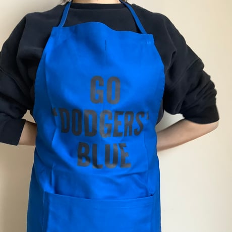 🔴ラスト1点！ADULT APRON DR(BLU)5  ”GO DODGERS BLUE “APRON 🔵CALIFORNIA  BLUE  COLOR