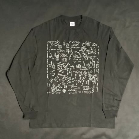 DL2  “LONG SLEEVE TーSHIRTS” ARCHIVE DESIGN”  BLACK COLOR  ※グレーロゴ