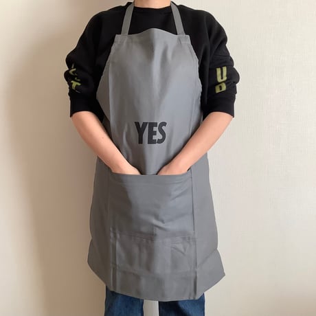 DRVG1 REVERSIBLE  APRON“YES /NO THANKYOU(リバーシブルエプロン)