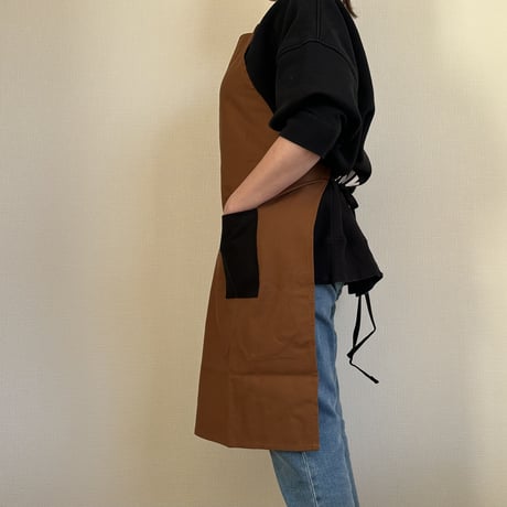 WPA2TSB W ポケットエプロン“2TONE COLOR”※BROWN COLOR