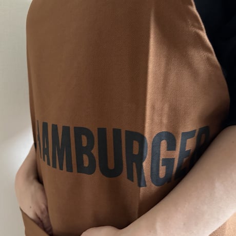 DRESSSEN  DRVBRN5 REVERSIBLE  APRON“HELLO HAMBERGER/HELLO JUICY (リバーシブルエプロン)