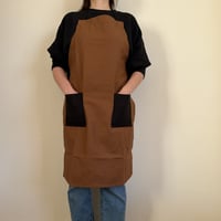 DOUBLE POCKET  APRON　“2TONE COLOR”※BROWN COLOR