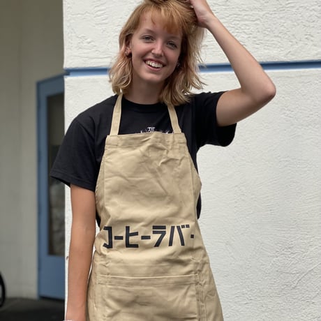 DRVL3  REVERSIBLE  APRON“コーヒーラバー/COFFEE LOVER”(リバーシブルエプロン)  LATTE COLOR
