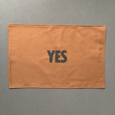REVERSIBLE PLACE MAT REVMBR1 “YES/EATS ＆DRINKS(BROWN  COLOR)