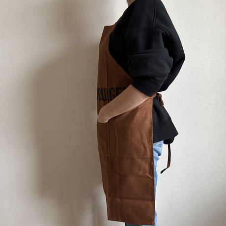 DRESSSEN  DRVBRN5 REVERSIBLE  APRON“HELLO HAMBERGER/HELLO JUICY (リバーシブルエプロン)