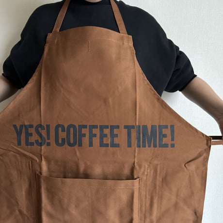 DRESSSEN  DRVBRN11 REVERSIBLE  APRON“YES！COFFEE  TIME！/ YES！BEER TIME！“(リバーシブルエプロン)BROWN  COLOR