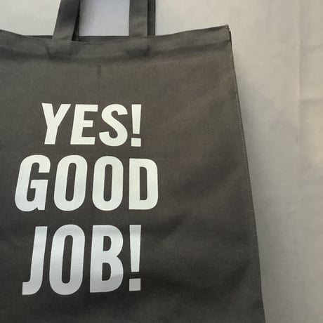 DRESSSEN  MARKET BAG NEW LARGE MKTNL2 “YES！GOOD  JOB！” (BLACK  COLOR)