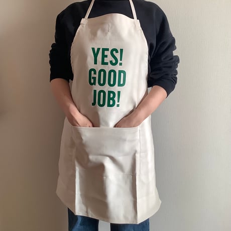 [10周年記念発売]ADULT APRON LG2    " YES！GOOD  JOB！🌟チェリー色ロゴが再入荷しました!