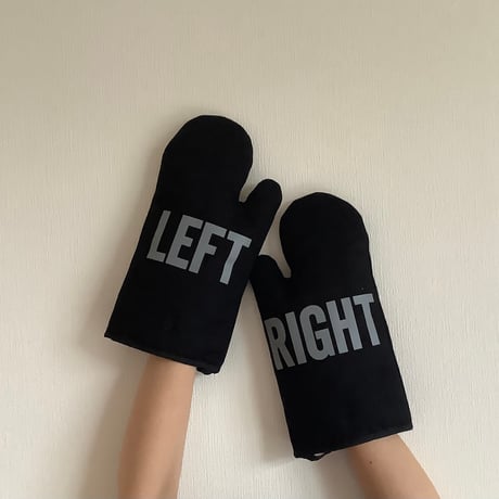 DRESSSEN MTBK2  LEFT/ RIGHT MITTEN(ミトン) BLACK COLOR ※GREY ロゴ