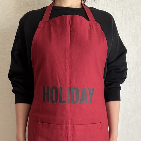 DRESSSEN  DRVBD5 REVERSIBLE  APRON“HOLIDAY/EATS ＆DRINKS ”リバーシブルエプロン)