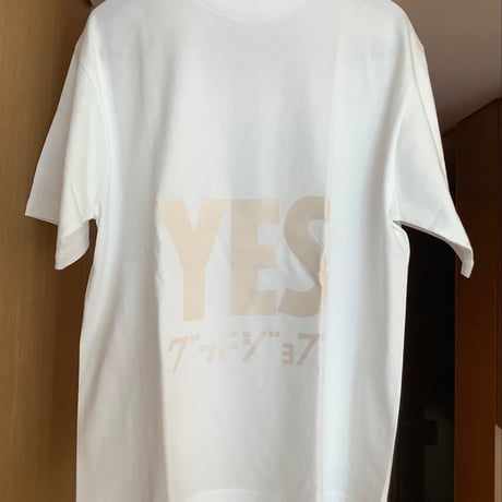 ST1 DRES“SPECIAL”SSEN    YESグッドジョブ  T-SHIRTS (生成り色ロゴ) ⚪️WHITE  COLOR