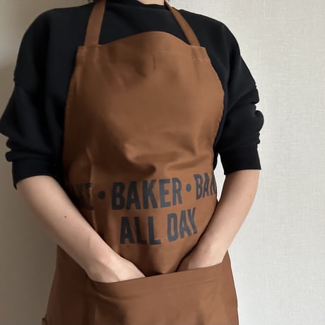 DRESSSEN  DRVBRN1   REVERSIBLE  APRON“BAKE・BAKER・BAKING ALL DAY/FRESH BAKERY