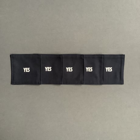 COAN1 REVERSIBLE COASTER “YES/NO THANKYOU (DARK NAVY COLOR)※５枚セットです。