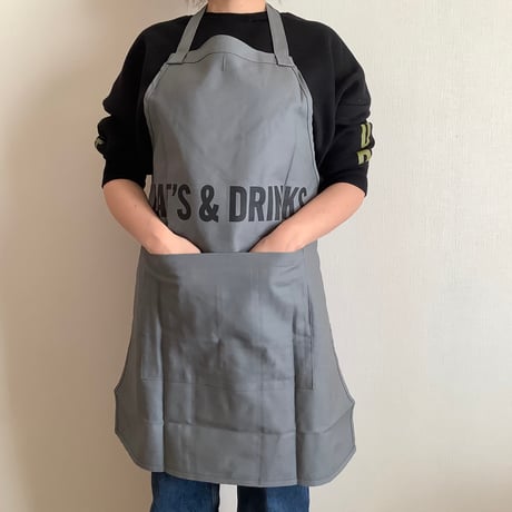 DRVG12 REVERSIBLE  APRON“HOLIDAY/EATS ＆DRINKS“ (リバーシブルエプロン)
