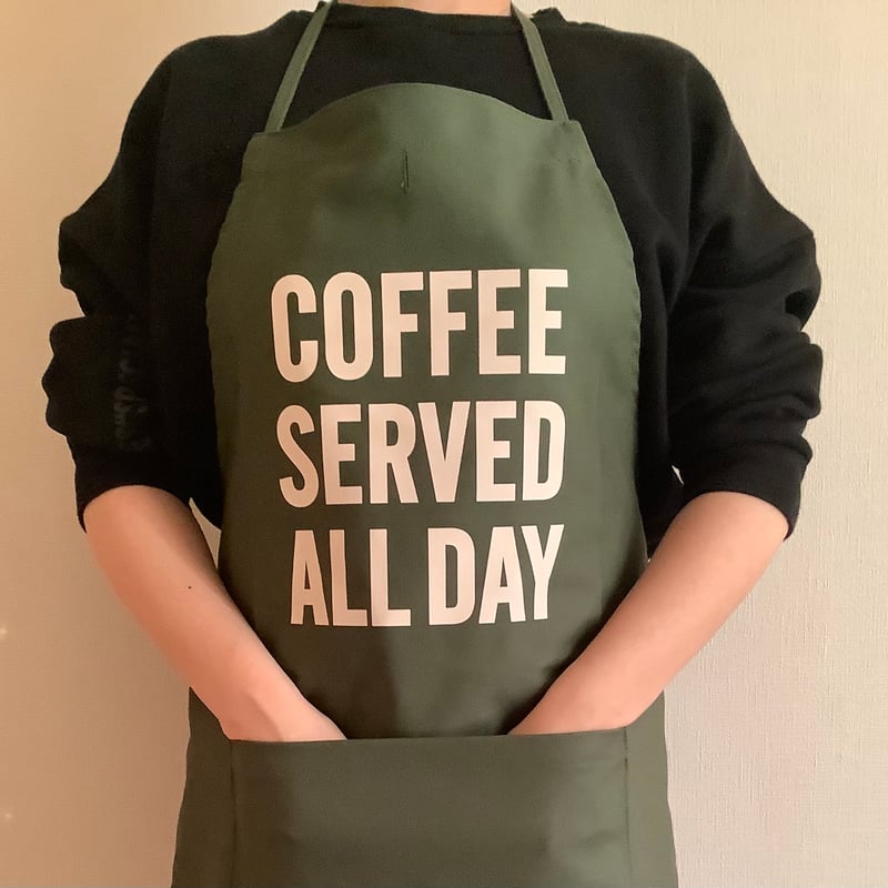 ADULT APRON DR(GN)5 “ COFFEE SERVED ALL DAY”