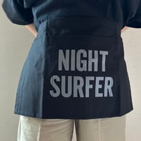 LOWER WALL APRON  "NIGHT SURFER"(腰巻きエプロンです)BLACK COLOR