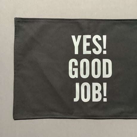 REVERSIBLE PLACE MAT REVMBK11   “YES！GOOD JOB！/TABLE ON SMILE (BLACK  COLOR)